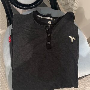 Tesla Charcoal Men's Button Down Shirt